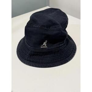 Mens Kangol Bucket Hat  Size Large Dark Blue 100%Cotton